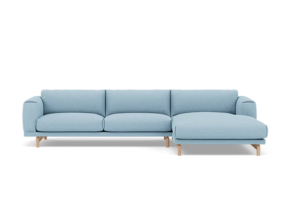 Rest Sofa with Right Chaise Longue (Sitting Left) by Muuto - Hearth 12