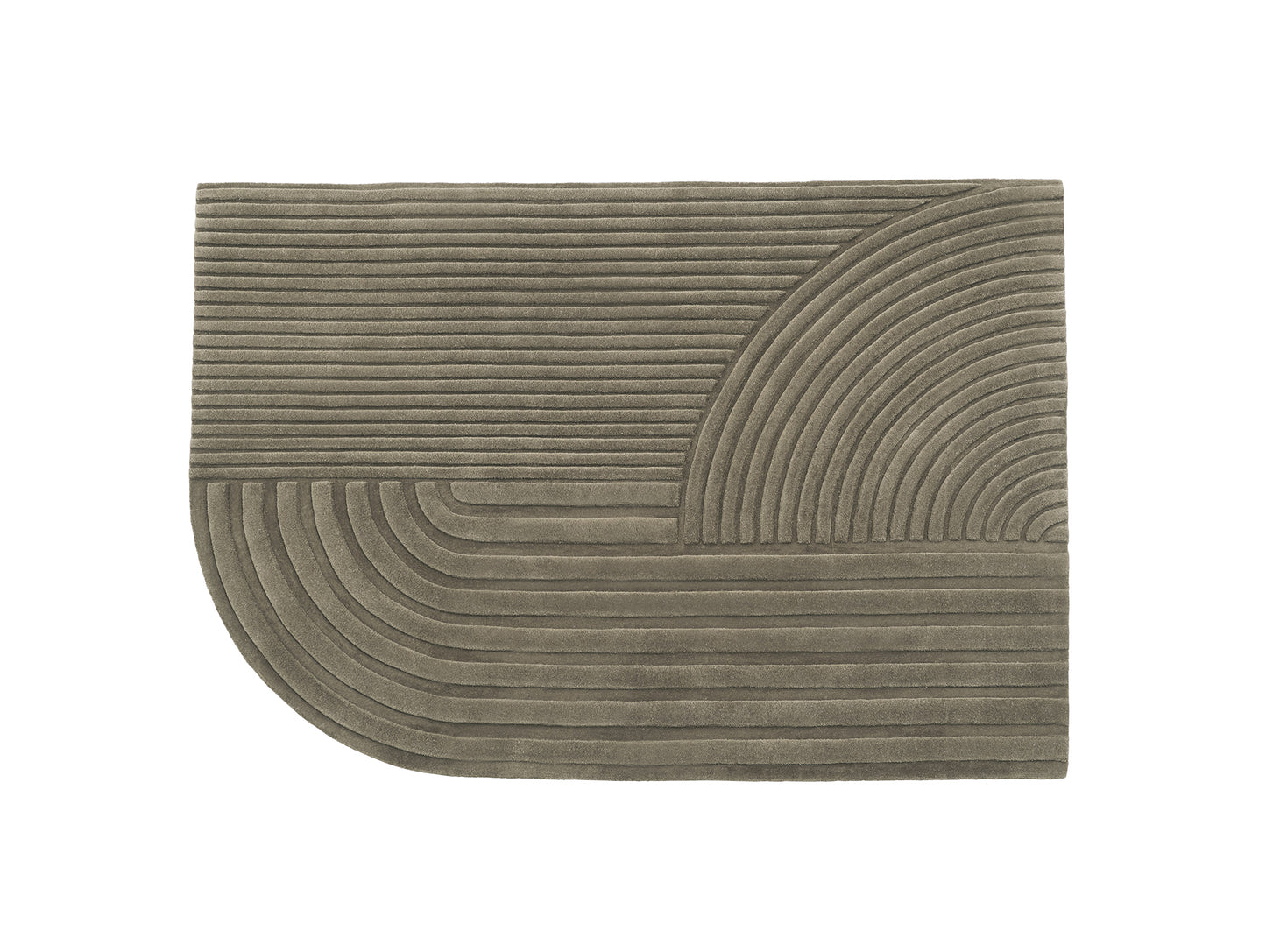 Relevo Rug by Muuto - 170 x 240 cm / Taupe