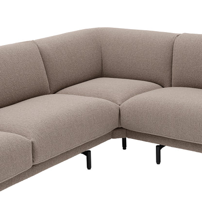 Rest Corner Sofa by Muuto - Black Metal Base / Hearth 6