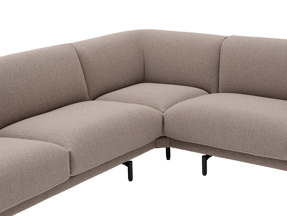 Rest Corner Sofa by Muuto - Black Metal Base / Hearth 6