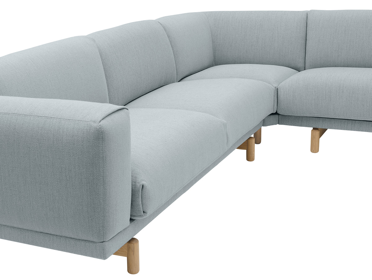 Rest Corner Sofa by Muuto - Oak Base / Ecriture 710