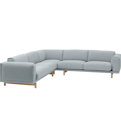 Rest Corner Sofa by Muuto - Oak Base / Ecriture 710
