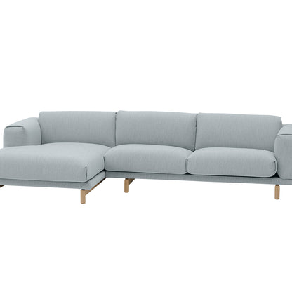 Rest Sofa with Left Chaise Longue (Sitting Right) by Muuto - Ecriture 710