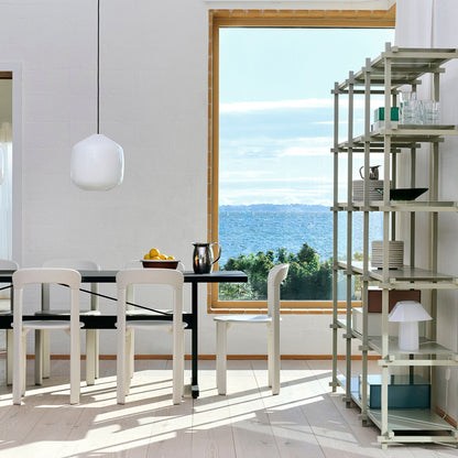 Woody Shelves by HAY - High / Smokey Grey Beech / Smokey Grey