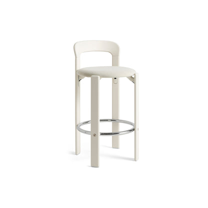 Rey Bar Stool by HAY - H65 / Cream White Lacquered Beech / Mode 011