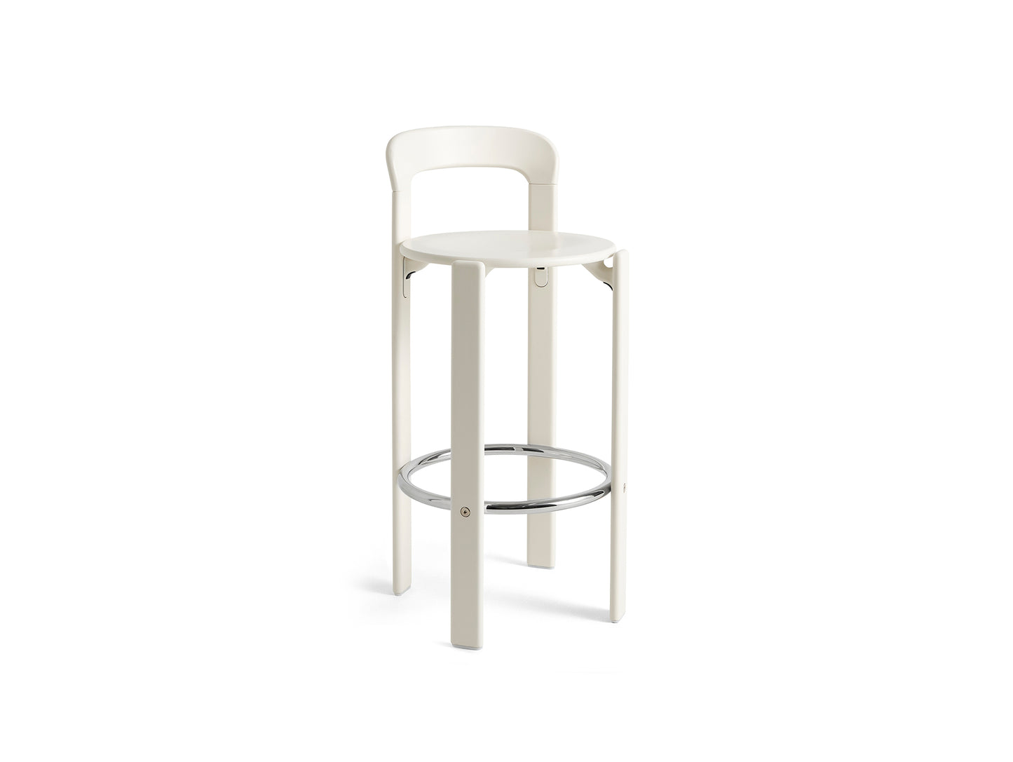 Rey Bar Stool by HAY - H75 / Cream White