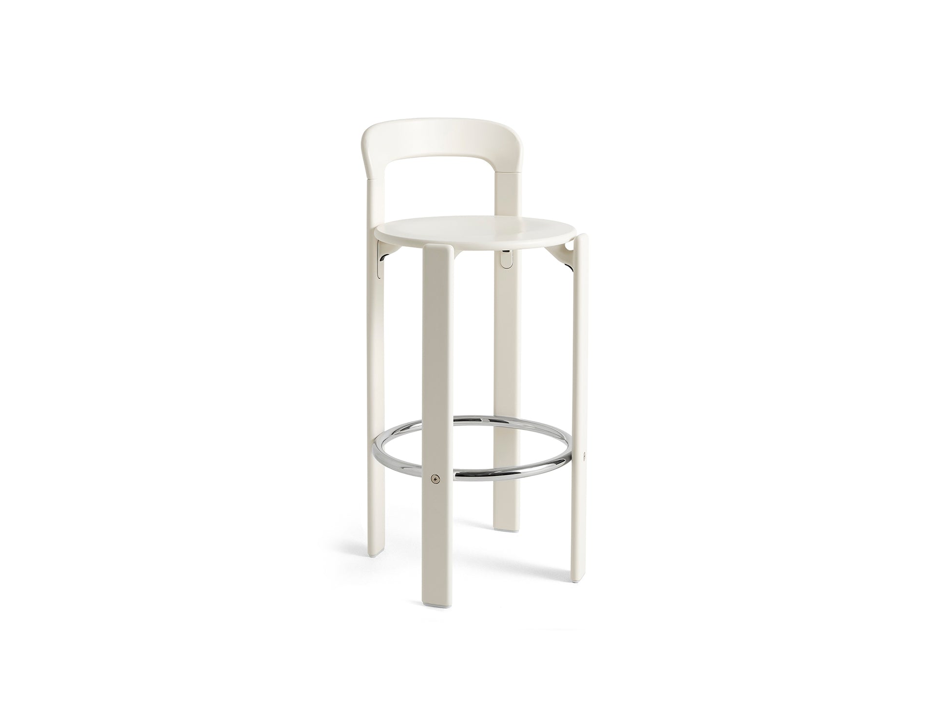 Rey Bar Stool by HAY - H75 / Cream White