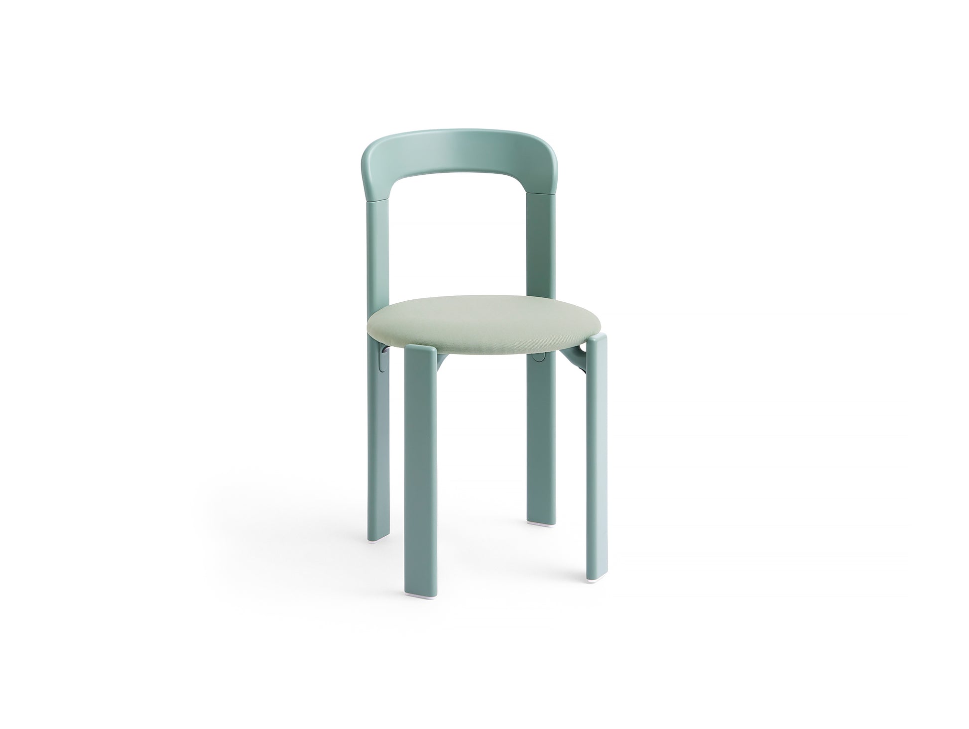Rey Chair Upholstered by HAY - Fall Green Lacquered Beech / Relate 921
