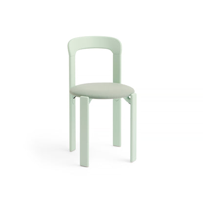 Rey Chair Upholstered by HAY - Soft Mint Lacquered Beech / Relate 921