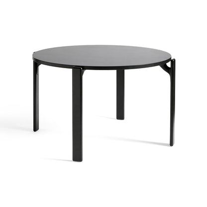 Rey Dining Table by HAY - Vulcano Laminate Tabletop / Deep Black Beech Frame