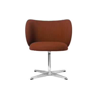 Rico Dining Chair - Swivel Base by Ferm Living - Tonus Red Brown