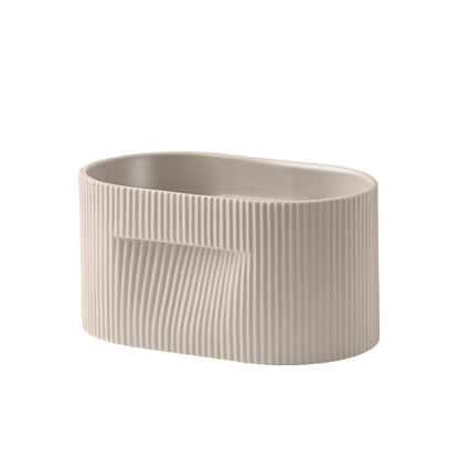 Ridge Planter by Muuto - H13 / Beige