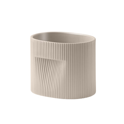 Ridge Planter by Muuto - H15 / Beige