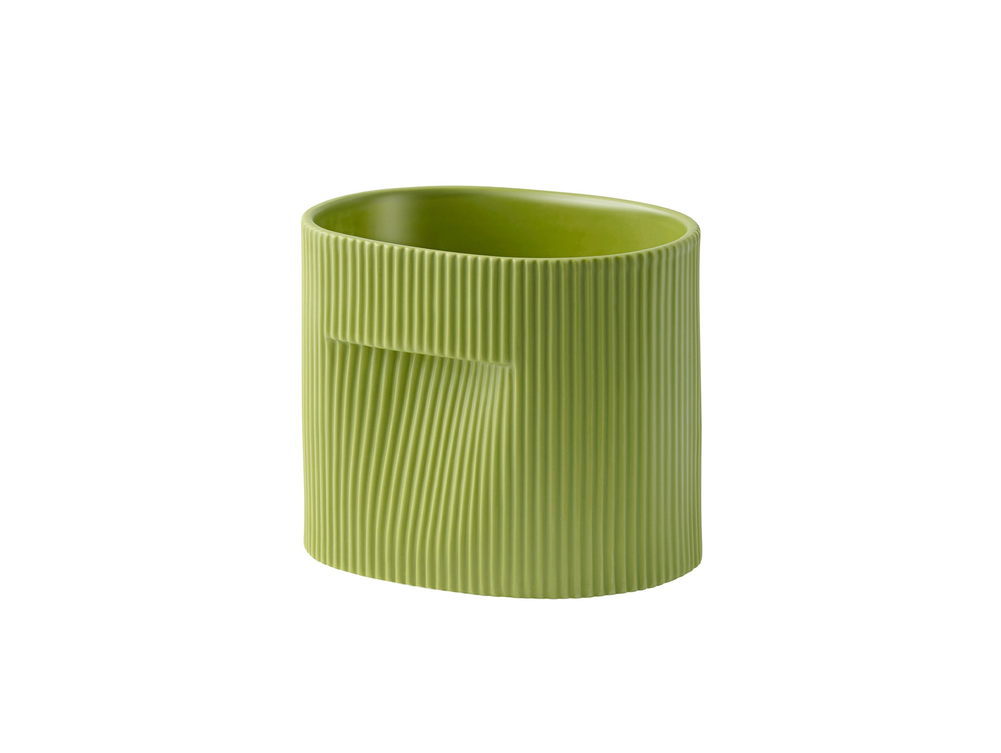 Ridge Planter by Muuto - H15 / Moss Green