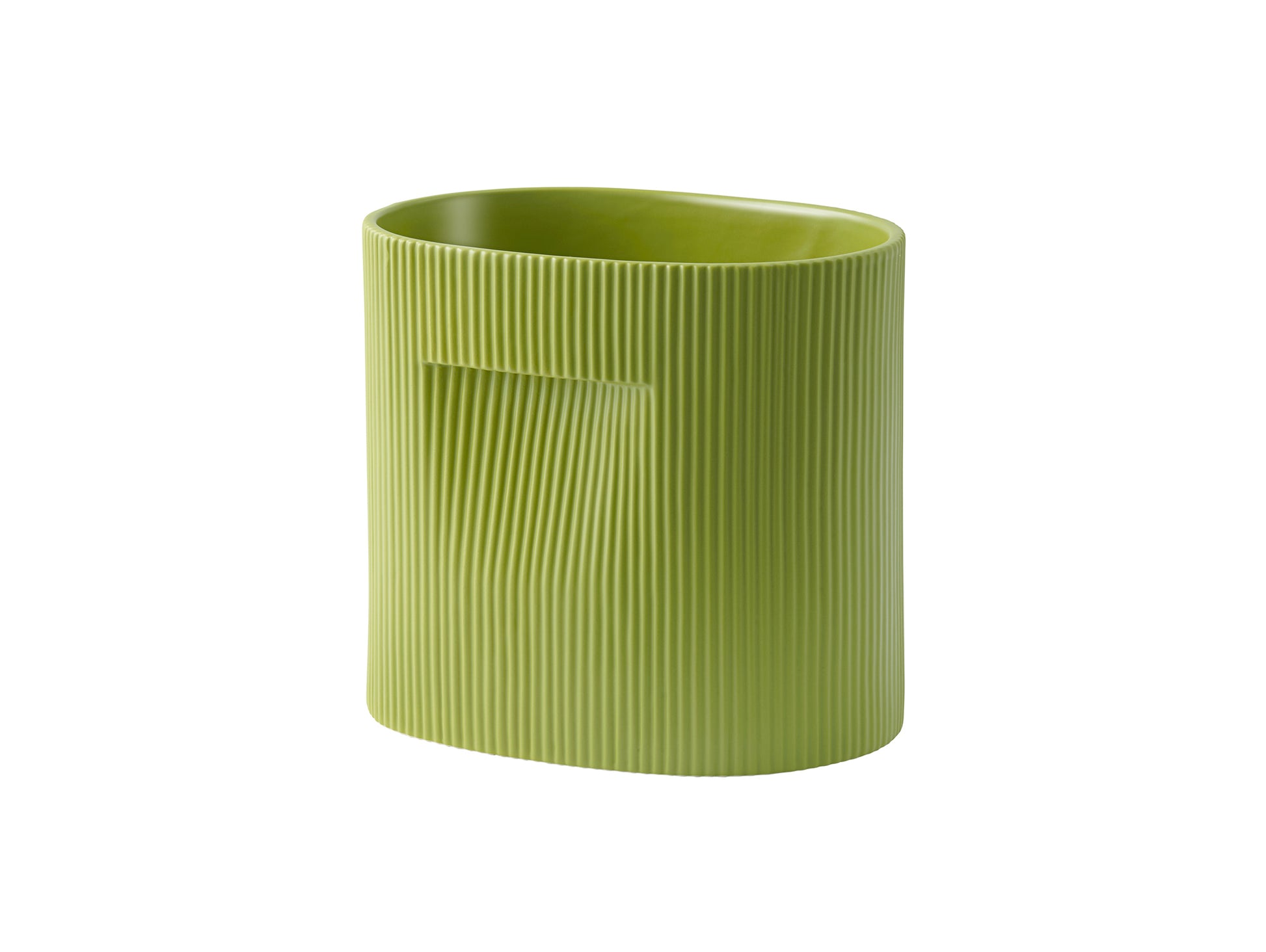 Ridge Planter by Muuto - H24 / Moss Green