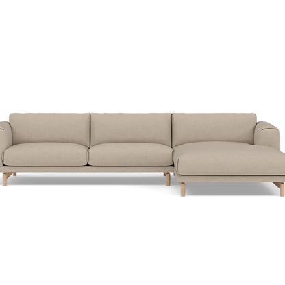 Rest Sofa with Right Chaise Longue (Sitting Left) by Muuto - Technicolour 200