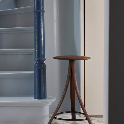 Clover Stool by Ro Collection - Smoked Oak