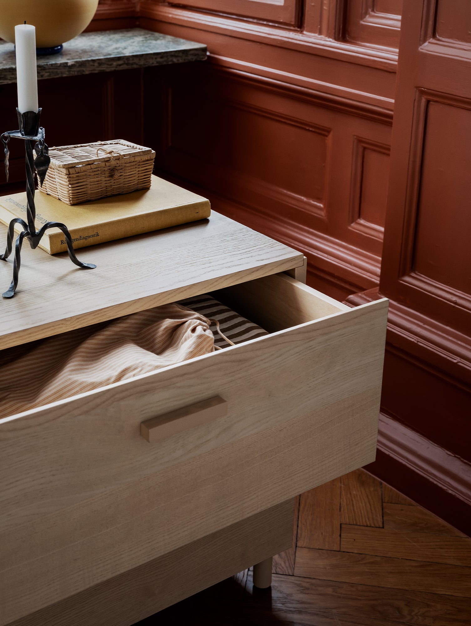 Relief Drawer with Legs- Low by String - Ash