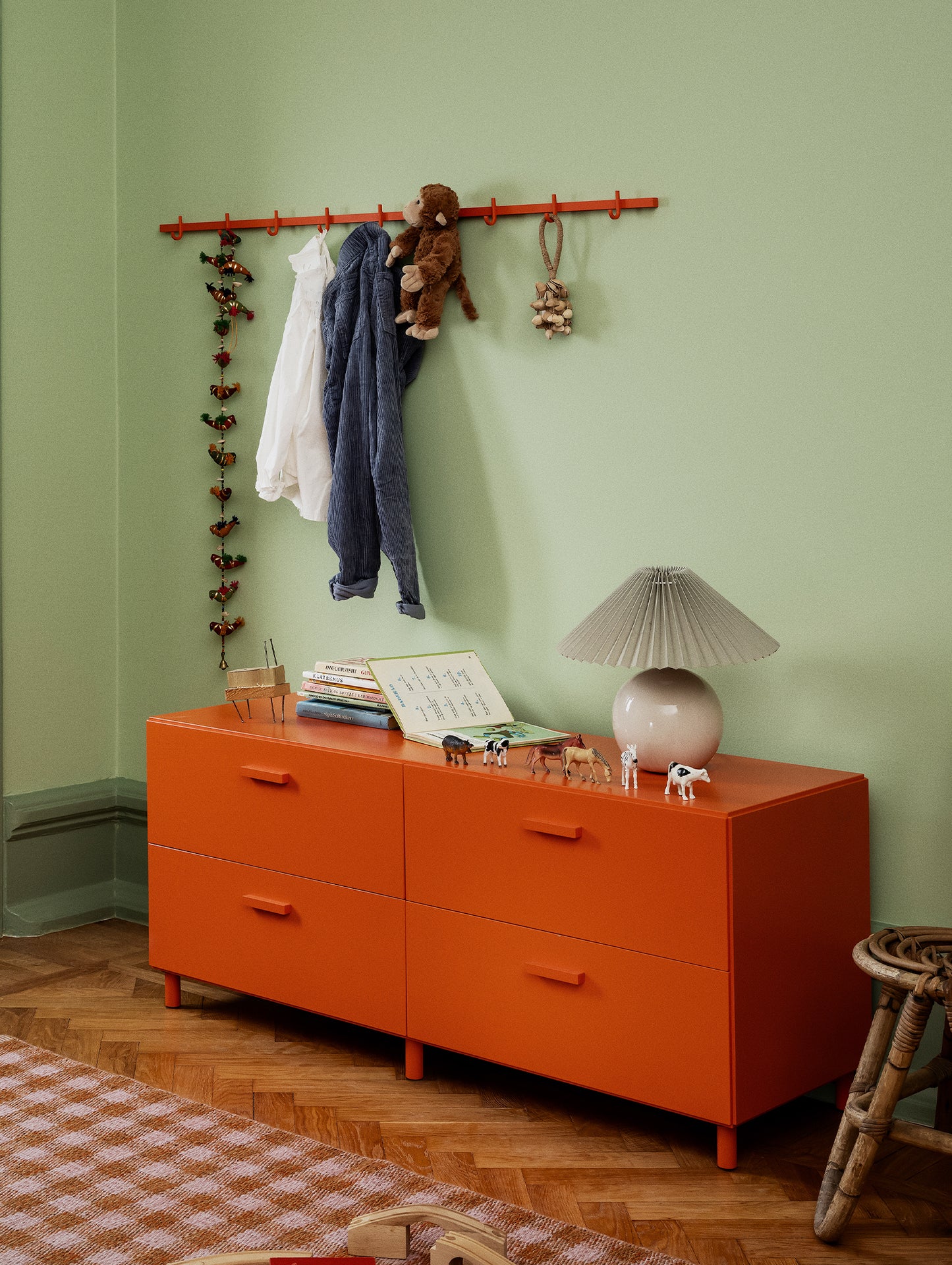 Relief Drawer with Legs- Low by String - Orange