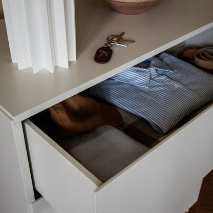 Relief Drawers with Plinth - Wide by String - White