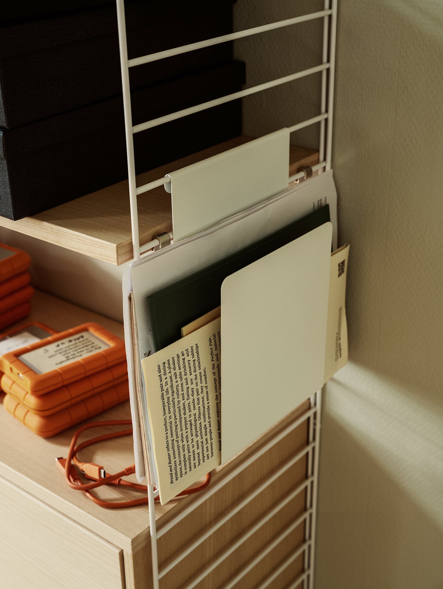 String Magazine Holder