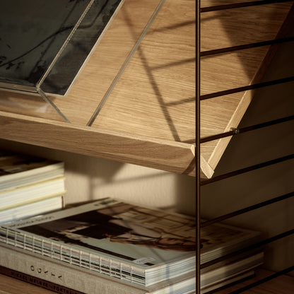 String System Magazine Shelf by String - Oak