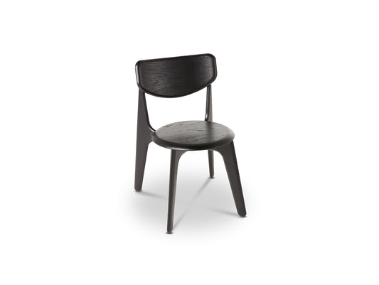 Slab Dining Chair by Tom Dixon - Black Lacquered Oak