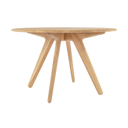 Slab Round Dining Table by Tom Dixon - 120 cm / Lacquered Oak