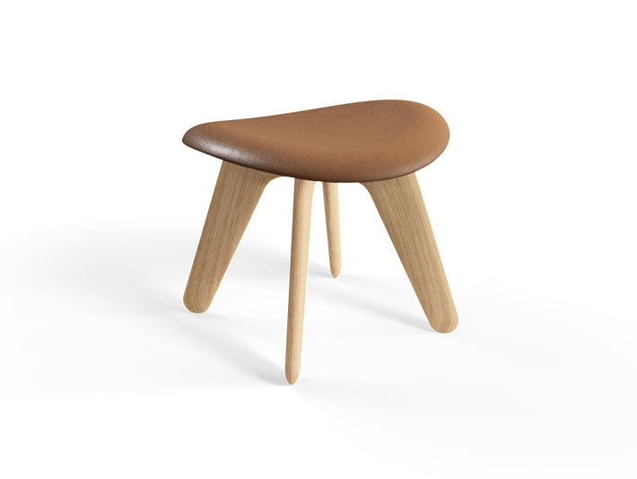 Slab Ottoman by Tom Dixon - Leather Cognac