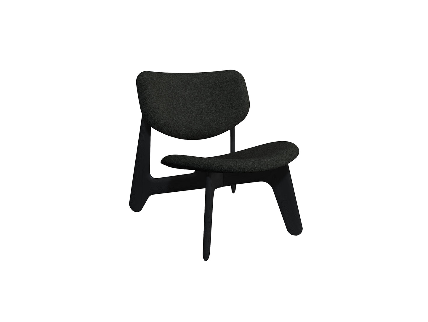 Slab Lounge Chair by Tom Dixon - Black Oak / Hallingdal 65 180