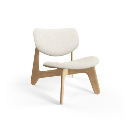 Slab Lounge Chair by Tom Dixon - Natural Oak / Elle 200