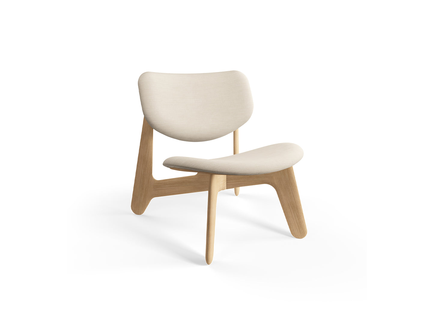 Slab Lounge Chair by Tom Dixon - Natural Oak / Linara 05