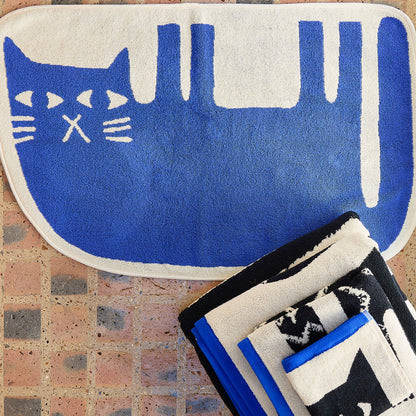 Lazy Cat Bath Mat by Donna Wilson