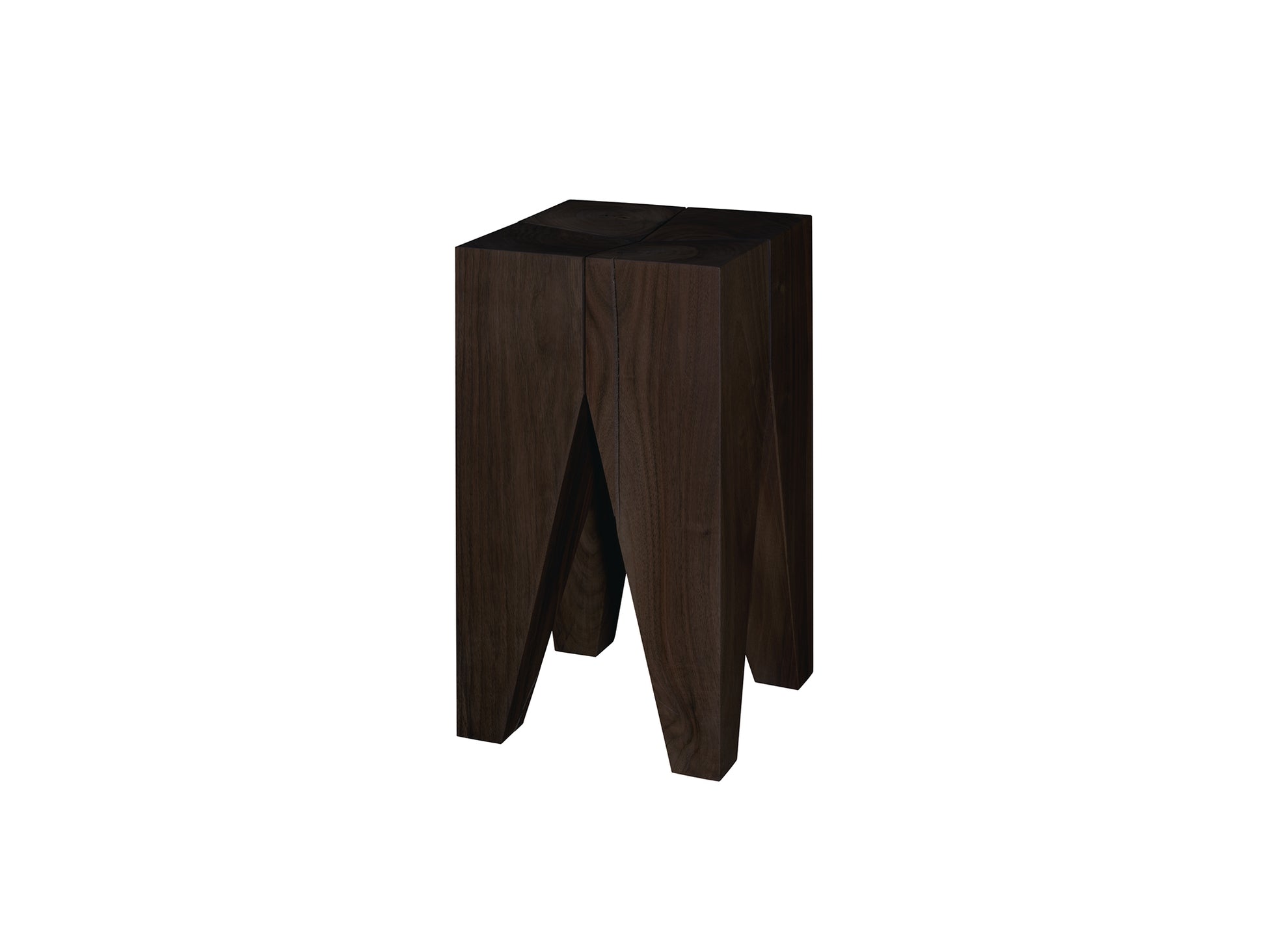 Backenzahn Stool by e15 -  Dark Brown Stained Lacquered Oak