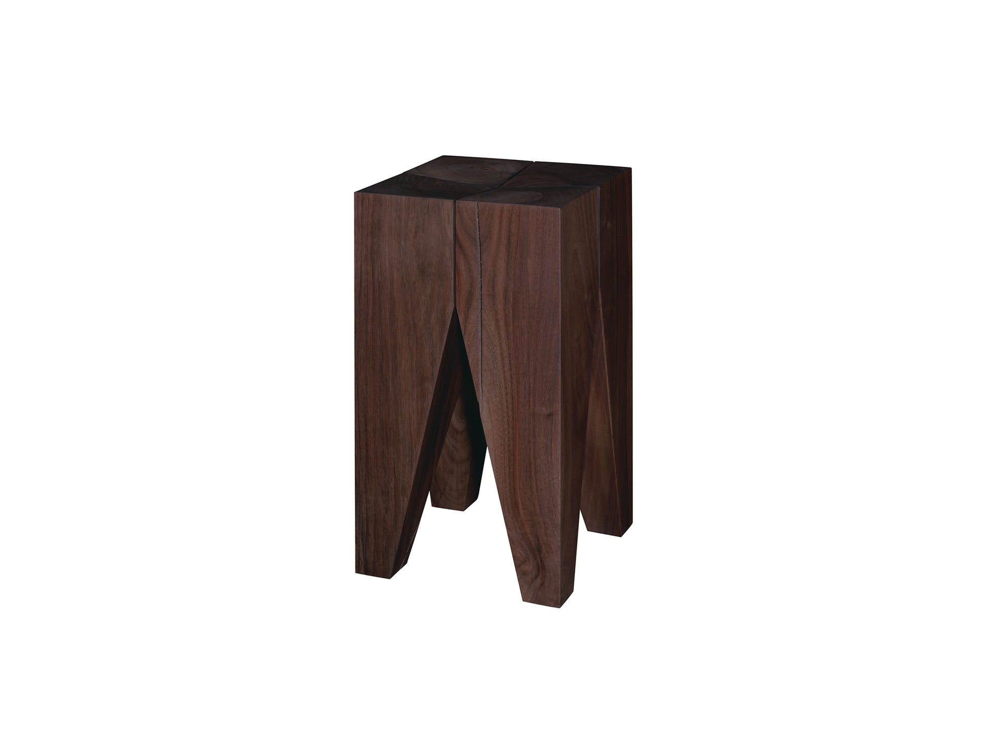 Backenzahn Stool by e15 -  Chocolate Brown Stained Lacquered Oak