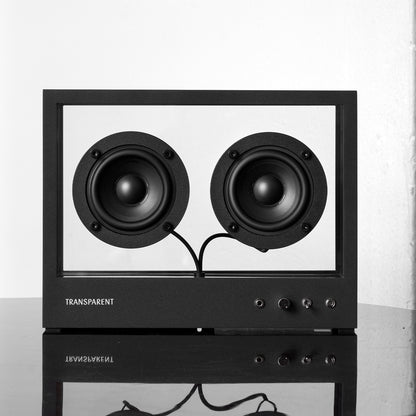 Small Transparent Speaker by Transparent - Black