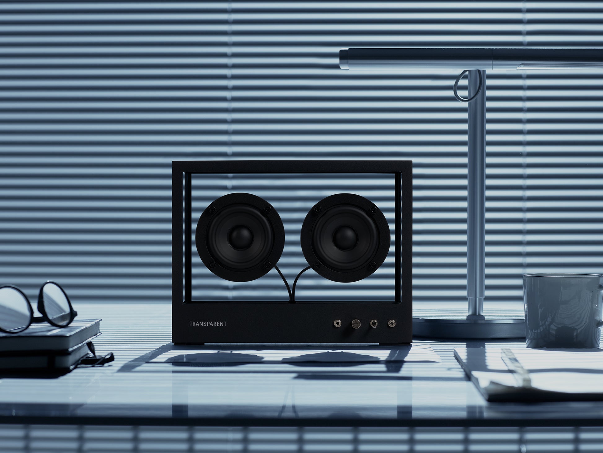 Small Transparent Speaker by Transparent - Black