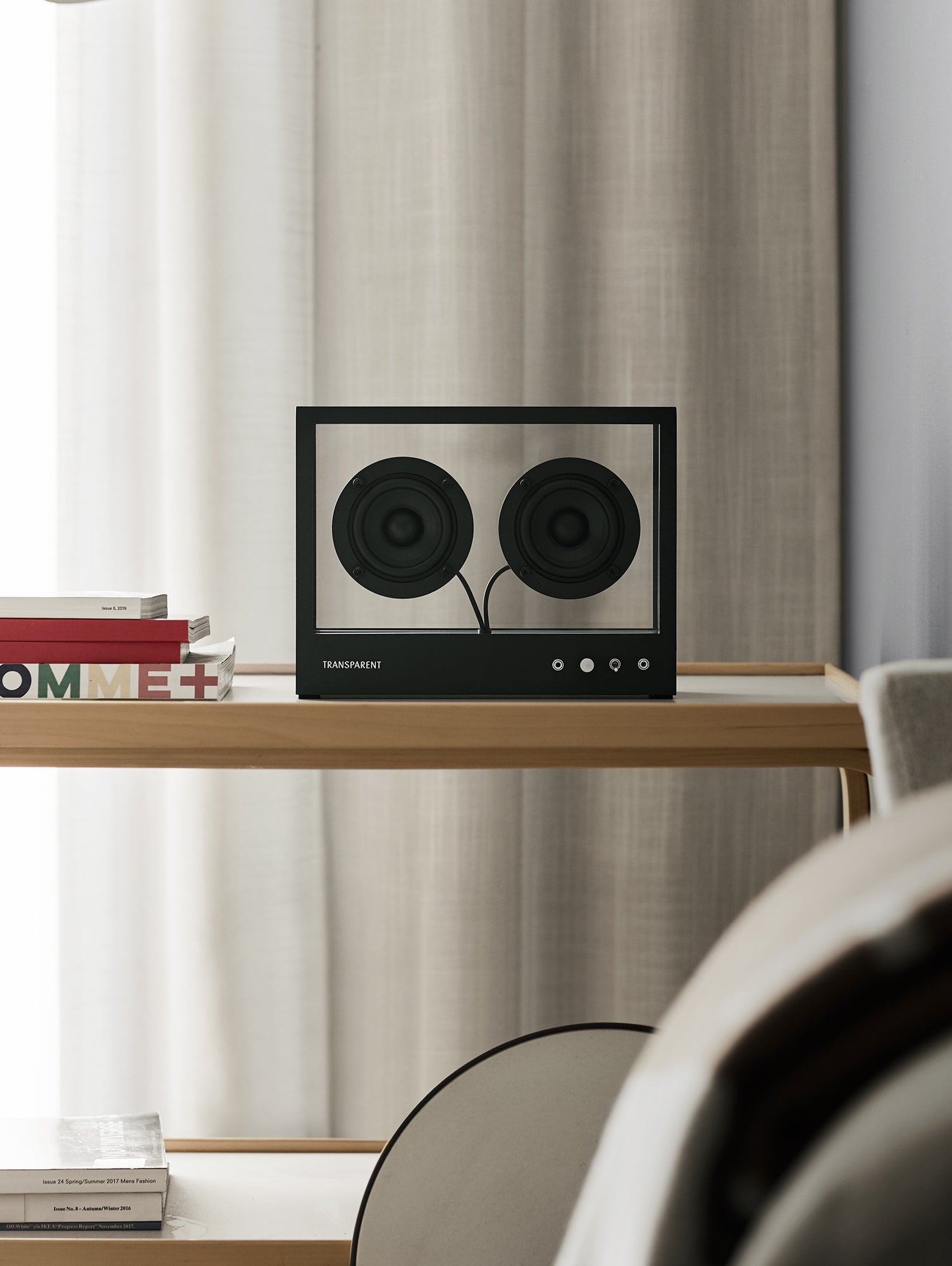 Small Transparent Speaker by Transparent – Really Well Made