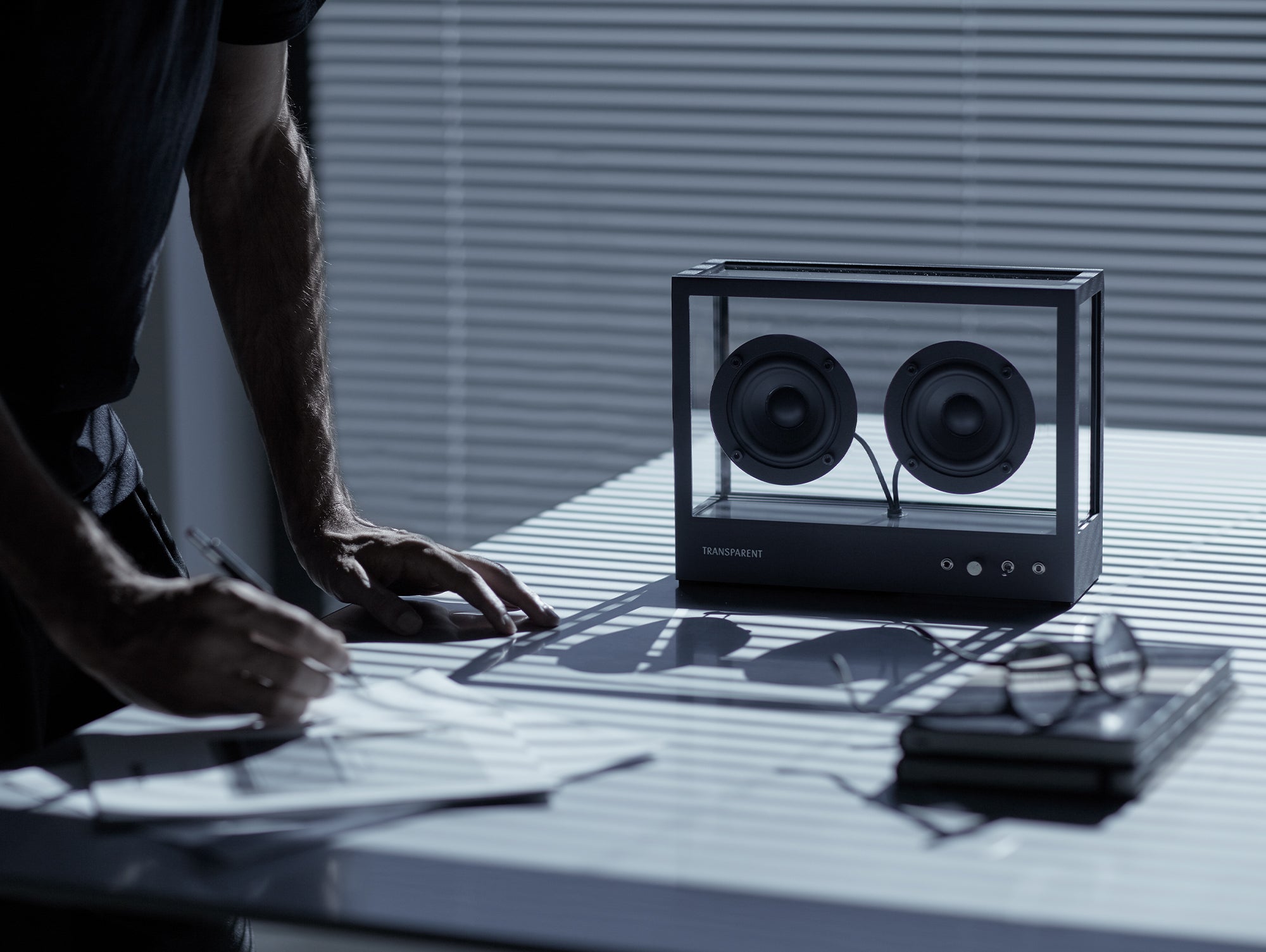 Small Transparent Speaker by Transparent – Really Well Made