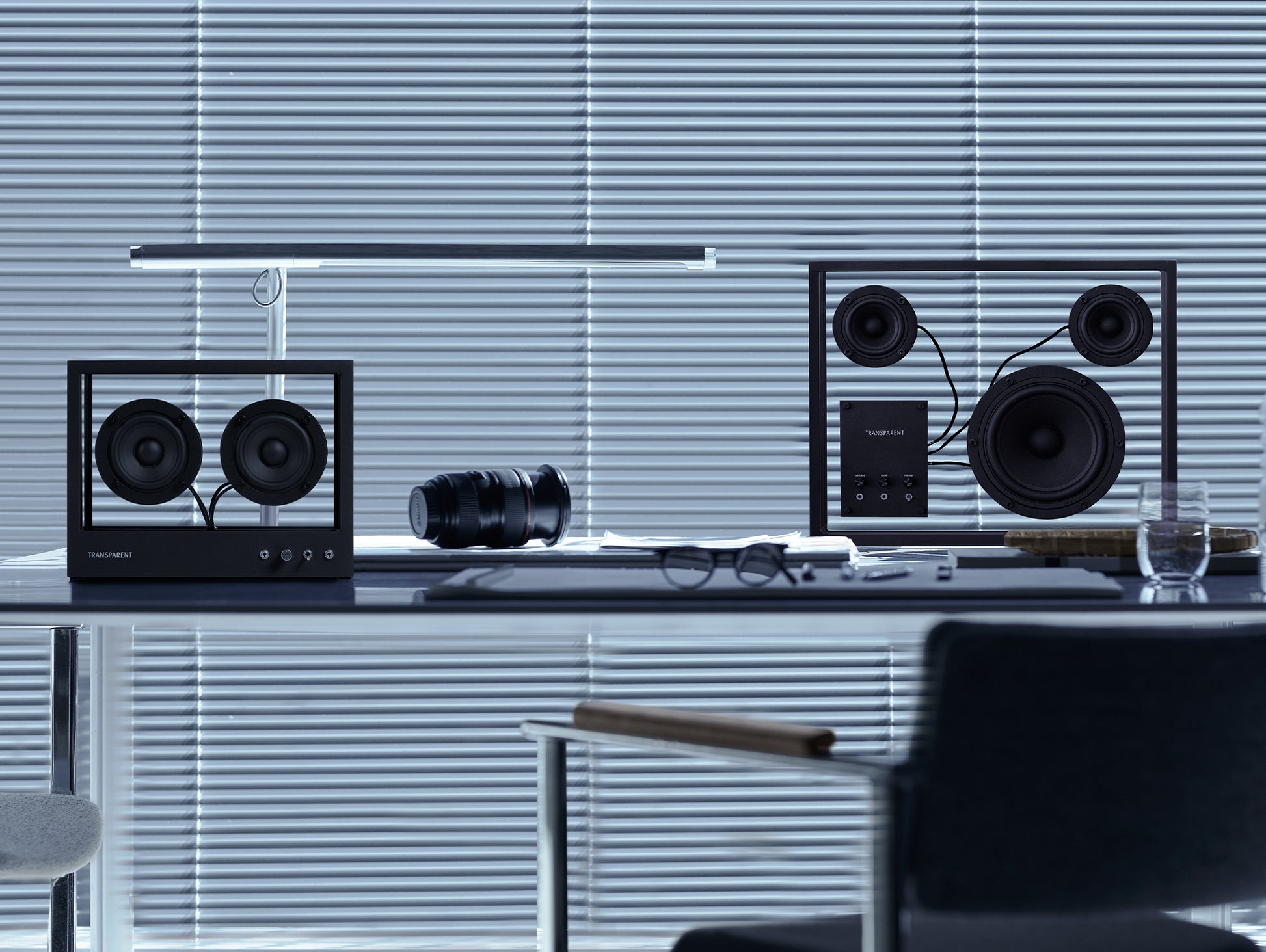 Small Transparent Speaker by Transparent - Black