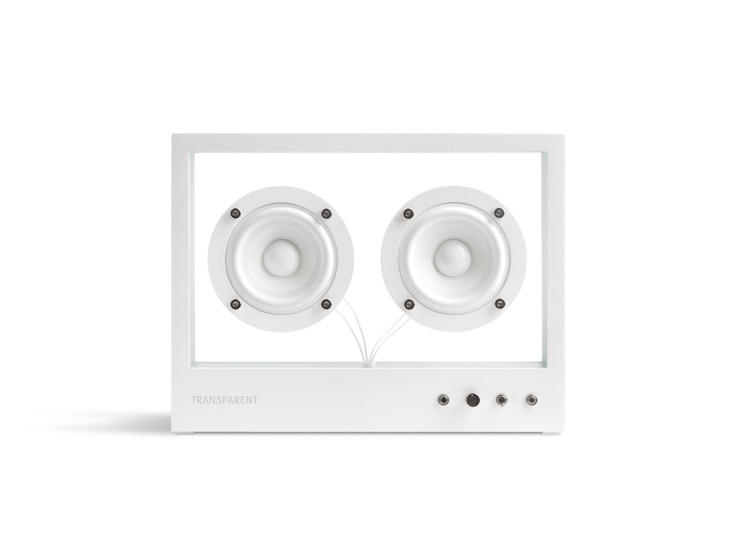 Small Transparent Speaker by Transparent - White
