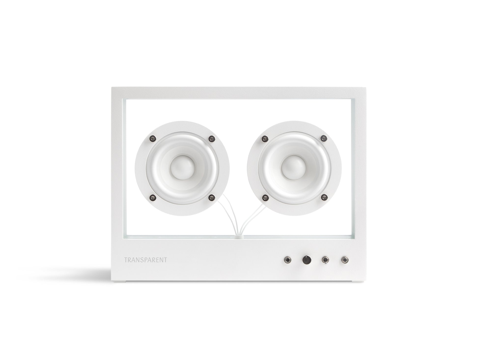 Small Transparent Speaker by Transparent - White