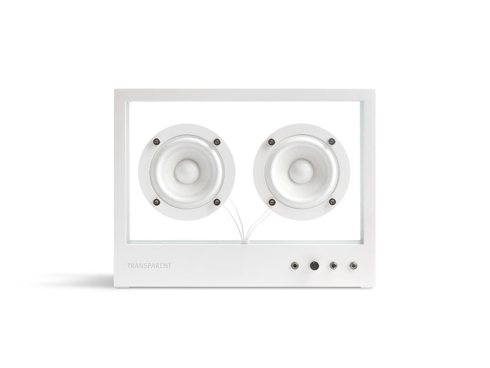 Small Transparent Speaker by Transparent - White