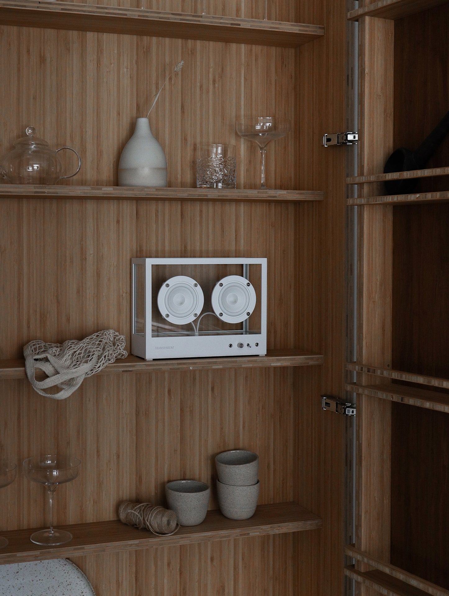 Small Transparent Speaker by Transparent - White