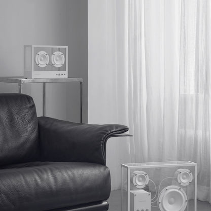 Large Transparent Speaker by Transparent - White
