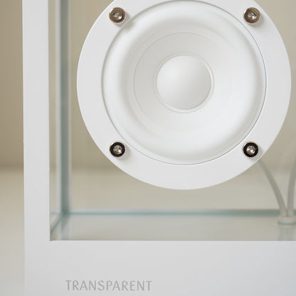 Small Transparent Speaker by Transparent - White