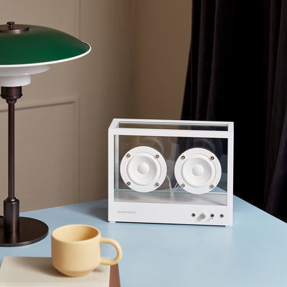 Small Transparent Speaker by Transparent - White