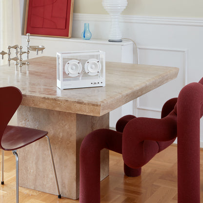 Small Transparent Speaker by Transparent - White