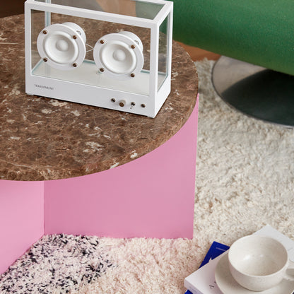 Small Transparent Speaker by Transparent - White