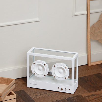 Small Transparent Speaker by Transparent - White
